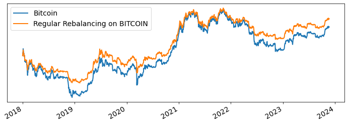 80/20 Portfolio between Bitcoin and USDC